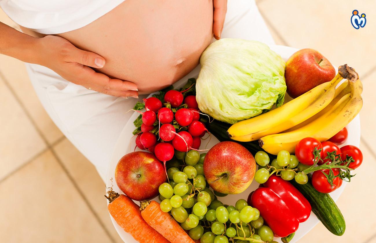 Diet that complements pregnancy yoga