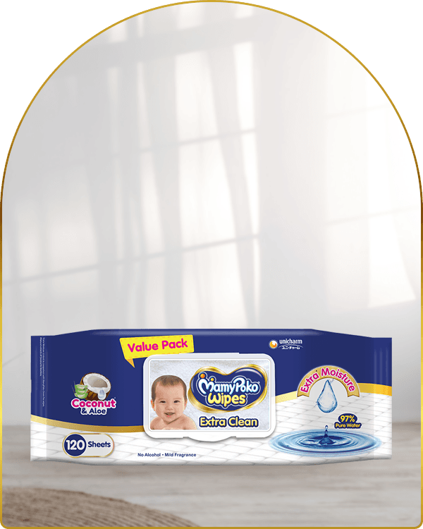 mamypoko extra clean wipes 120pack
