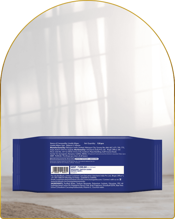 mamypoko extra clean wipes 120pack