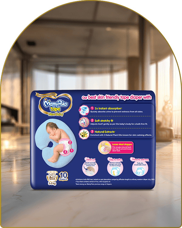 mamypoko tape new baby new born mini 10pack