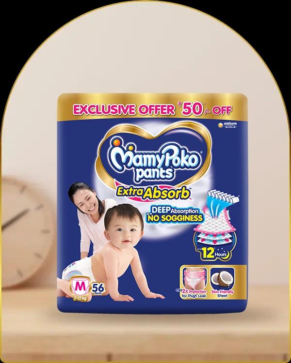 mamypoko pants extra absorb medium 56pack