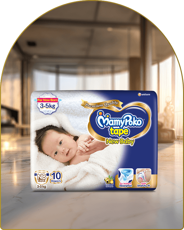 mamypoko tape new baby new born mini 10pack