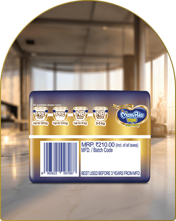 mamypoko tape new baby new born mini 10pack