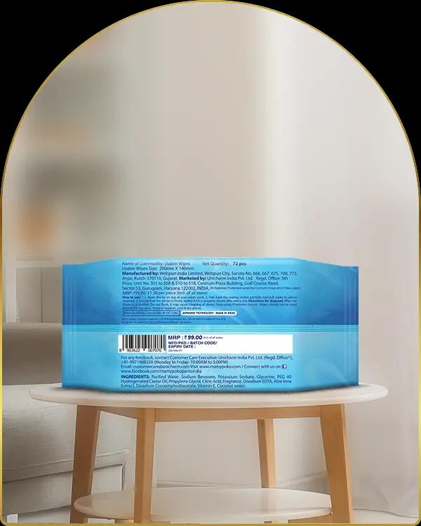mamypoko komal care wipes 72pack