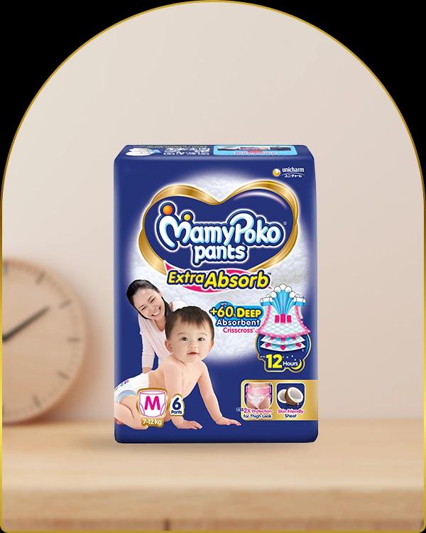 mamypoko pants extra absorb medium 6pack