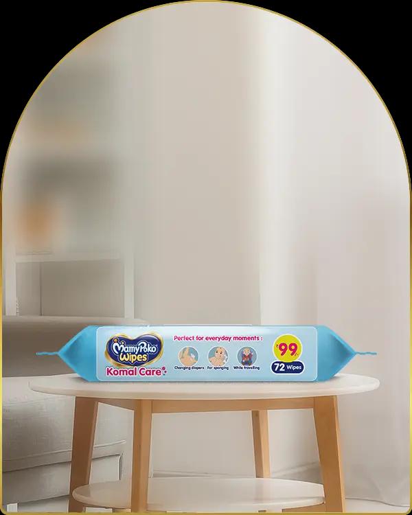 mamypoko komal care wipes 72pack