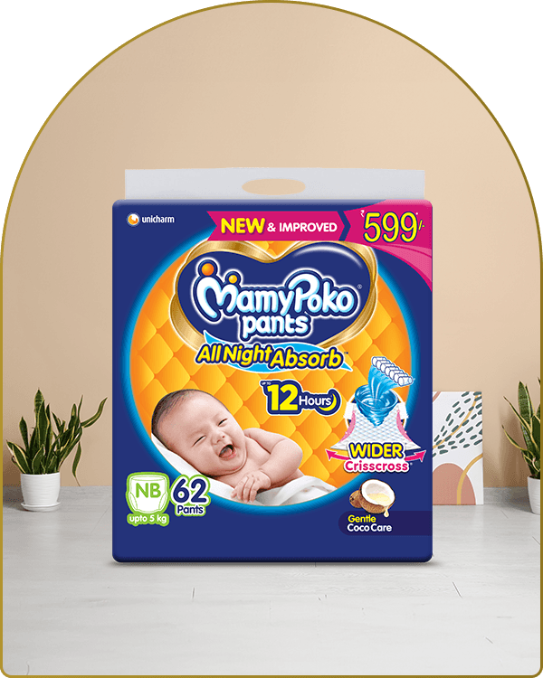 mamypoko pants all night absorb newborn 62pack