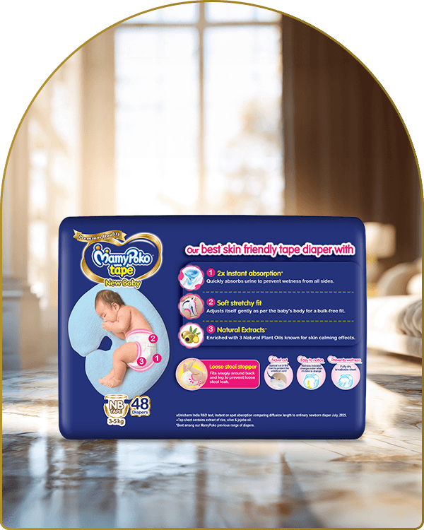 mamypoko tape new baby new born mini 48pack