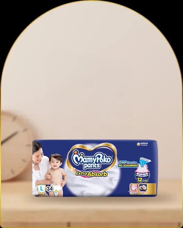 mamypoko pants extra absorb large 34pack