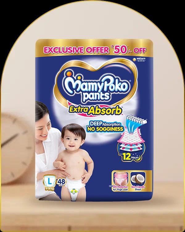 mamypoko pants extra absorb large 48pack