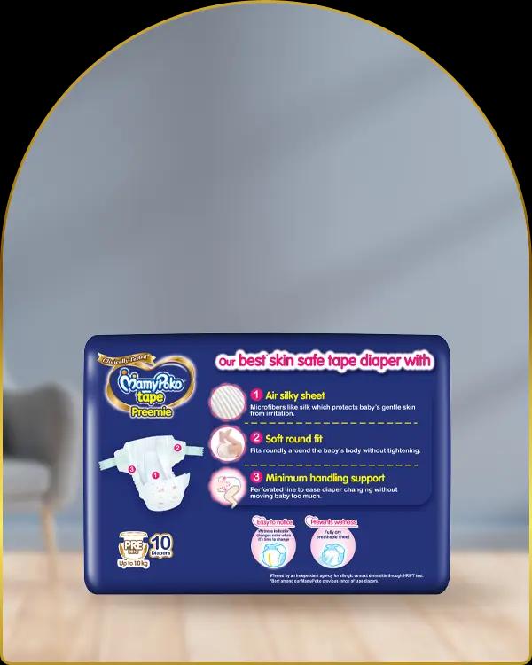 mamypoko tape preemie pre mini 10pack