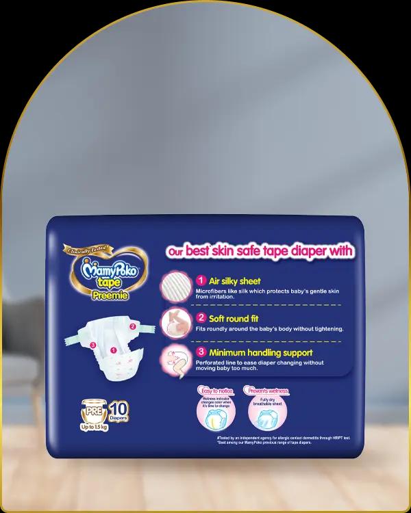 mamypoko tape preemie pre 10pack