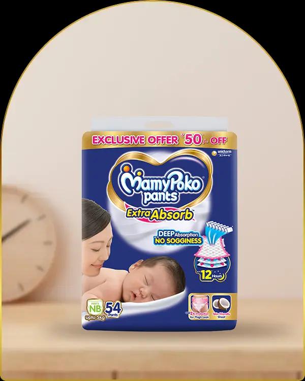 mamypoko pants extra absorb newborn 54pack
