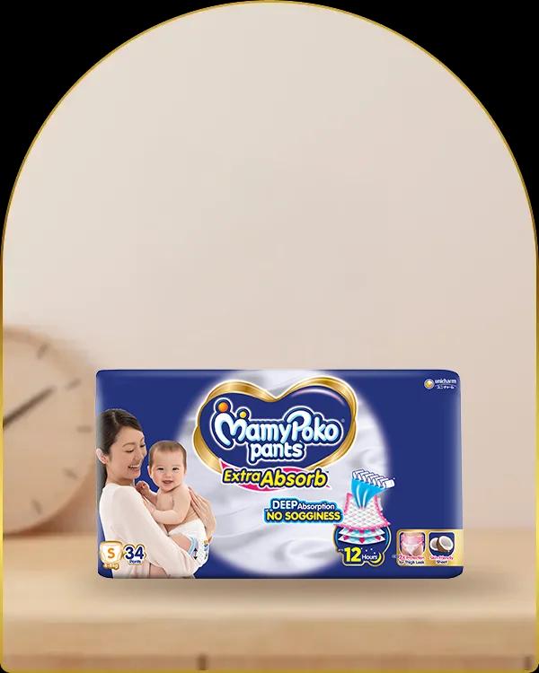 mamypoko pants extra absorb small 34pack