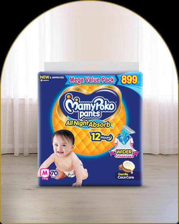 mamypoko pants all night absorb medium 70pack