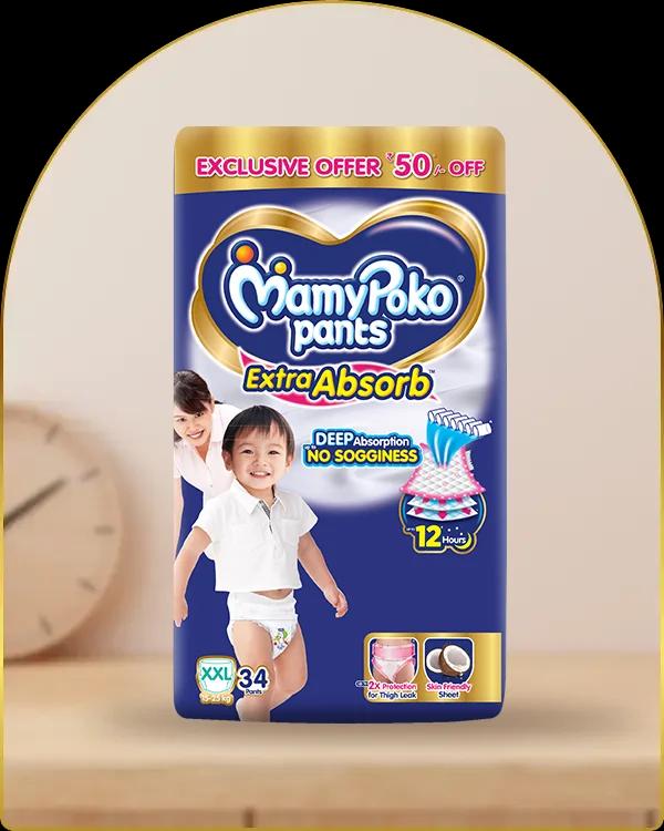mamypoko pants extra absorb double extra large 34pack