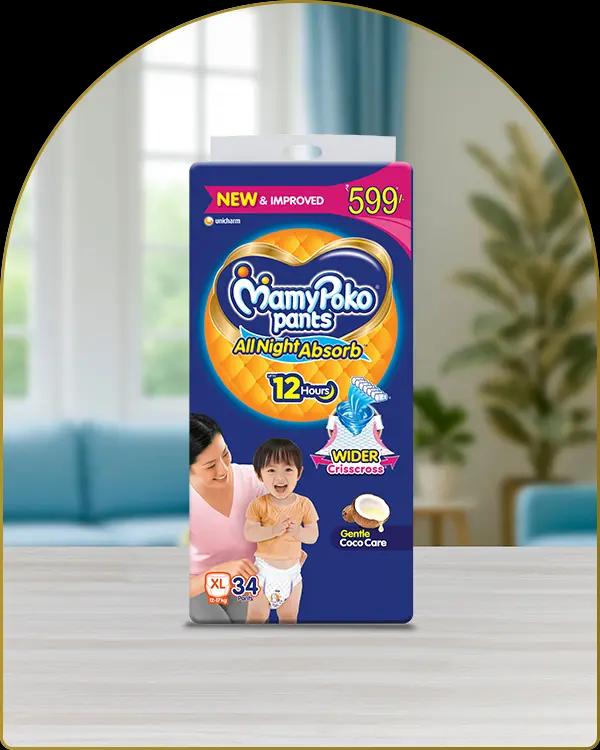 mamypoko pants all night absorb extra large 34pack