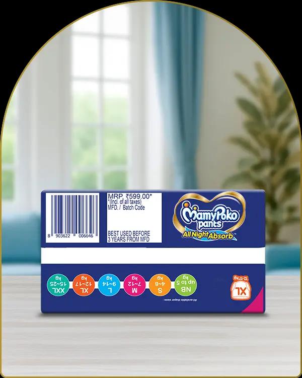 mamypoko pants all night absorb extra large 34pack