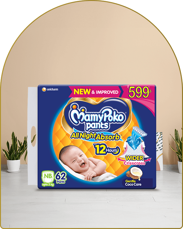 mamypoko pants all night absorb newborn 62pack
