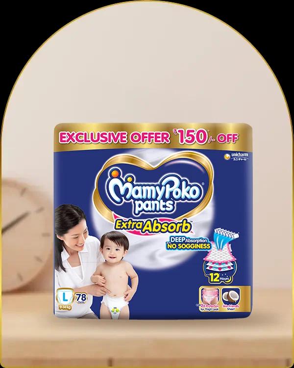 mamypoko pants extra absorb large 78pack