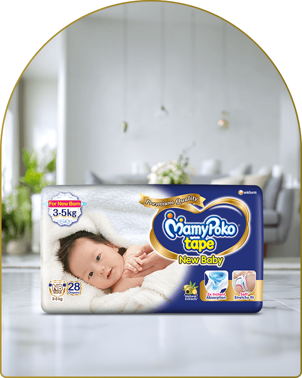 mamypoko tape new baby new born mini 28pack