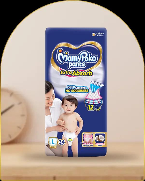 mamypoko pants extra absorb large 34pack
