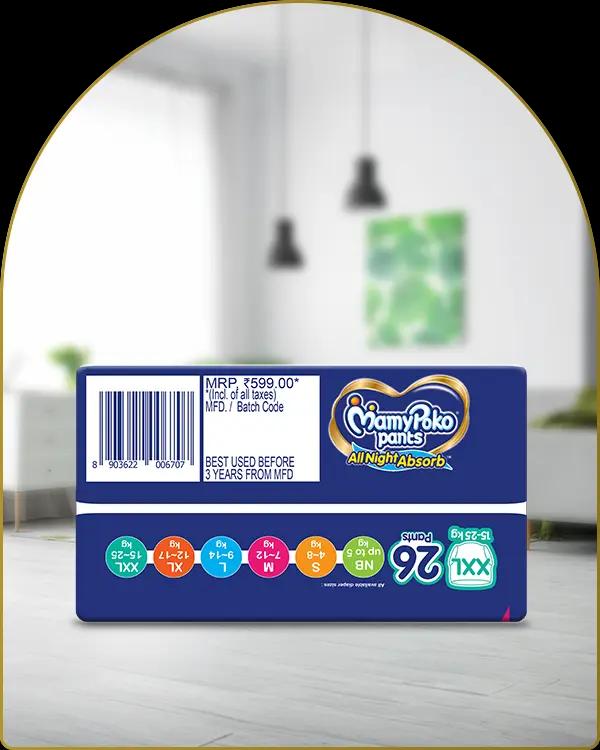 mamypoko pants all night absorb double extra large 26pack